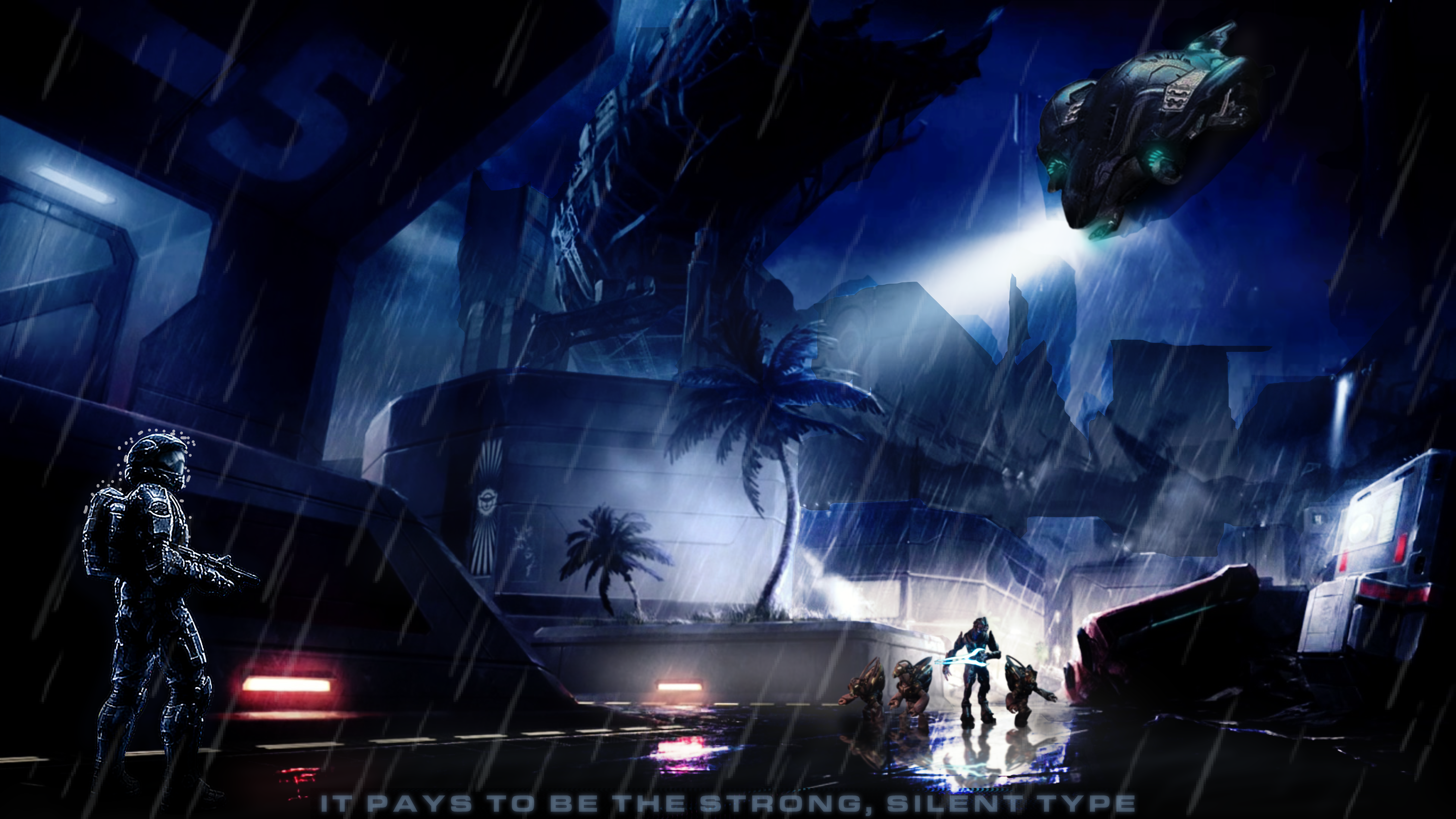 Halo 3 ODST New Mombasa fan poster